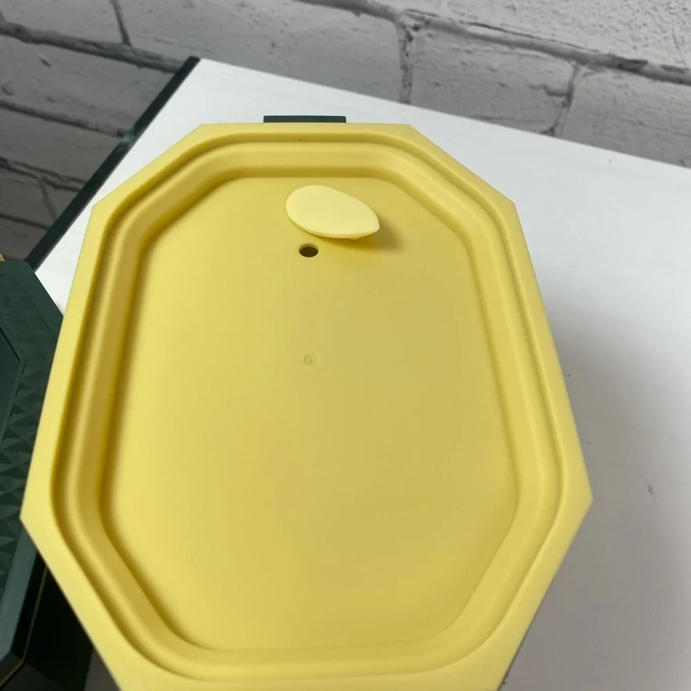 Bento Lunch Box Stackable 3 Tiers With Utensils Green NWT Bento Box Food Storage